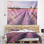 Paysage, lavande, rangées de fleurs en tapisserie-28486593