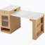 Îlot de cuisine 59,5 po avec table de salle à manger extensible, table de rangement de cuisine avec rangement double-face, îlot de cuisine avec 2 tiroirs, prise de courant, tablettes latérales ouvertes, pour la cuisine, la salle à manger, naturel-598304646