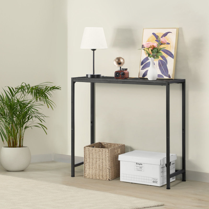 Console Table with Metal Stand 33.9"x11.8"
