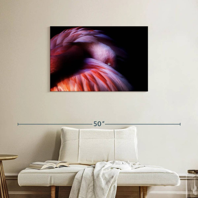 Flamant rose dégradé Brampt, H 24 po x l 36 po
