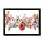 «Pink Roses And Wildflower», reproduction d'art sur toile-59645978-59645981