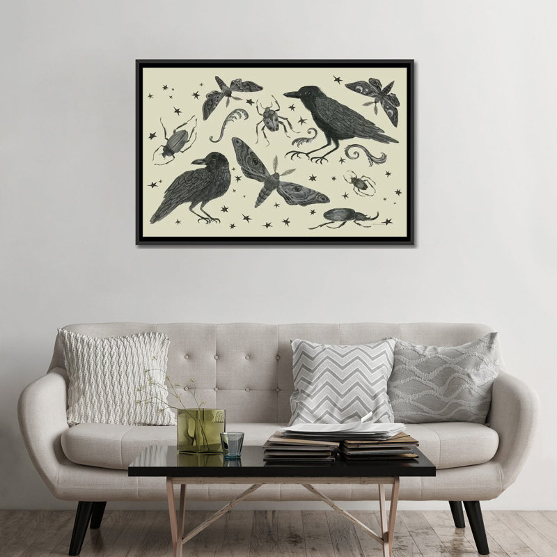 « grande tasse v », impression sur toile, H 18 po x l 26 po x P 1,5 po, Toile avec cadre noir, Pas de tapis