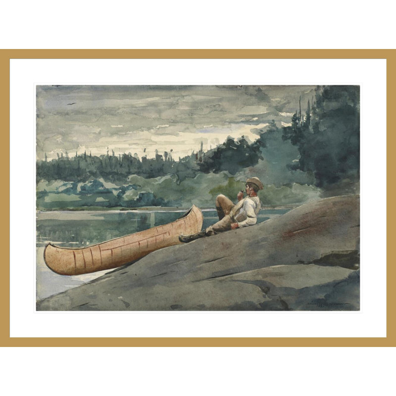 «The Guide» par Winslow Homer - Impression sur toile, H 31,18 po x l 41,5 po
