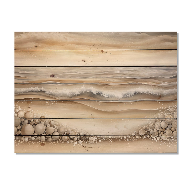 «Shifting Tides In Panama I», art mural en bois sur bois de pin naturel, H 10 po x l 20 po x P 0,78 po