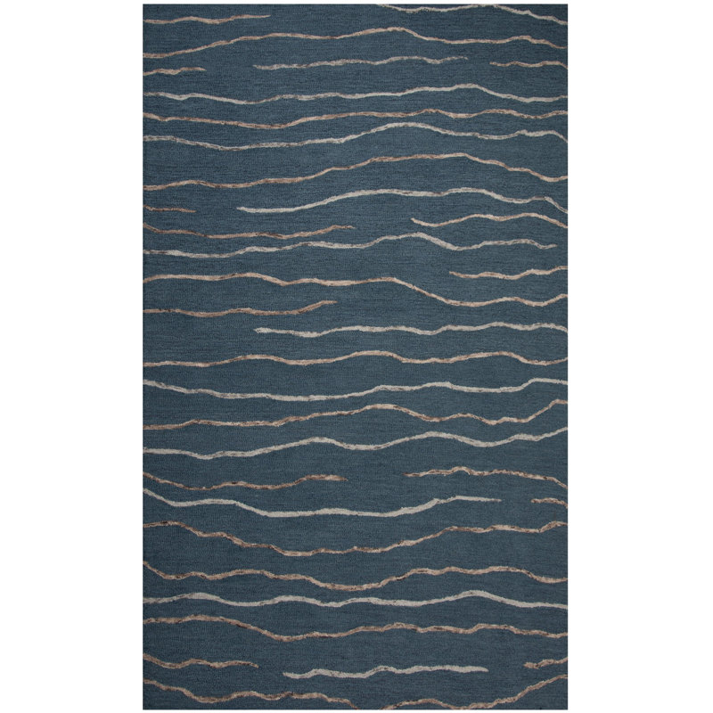 100% Wool Hand Tufted Area Rug, Rectangle 5' x 7' 6"