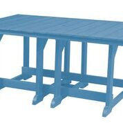 Heritage 44" x 72" Dining Table, Aruba Blue/Black