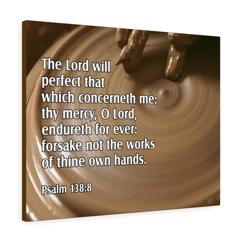 The Lord Will Perfect - Wrapped Canvas Print, 46cm H x 61cm W