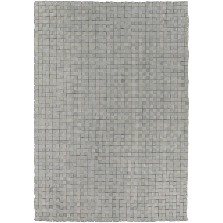 Taraji Leather Geometric Indoor Rug