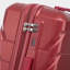 Grand bagage à carreaux en plastique dur 28 pouces ABS - Surface résistante aux égratignures Quatre roues multidirectionnelles, avec serrure à combinaison et crochets latéraux. (Rouge vin)