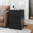 Arieyonna 26"H Nightstands with Outlets & USB Ports, 3 Drawers, Black-145246986