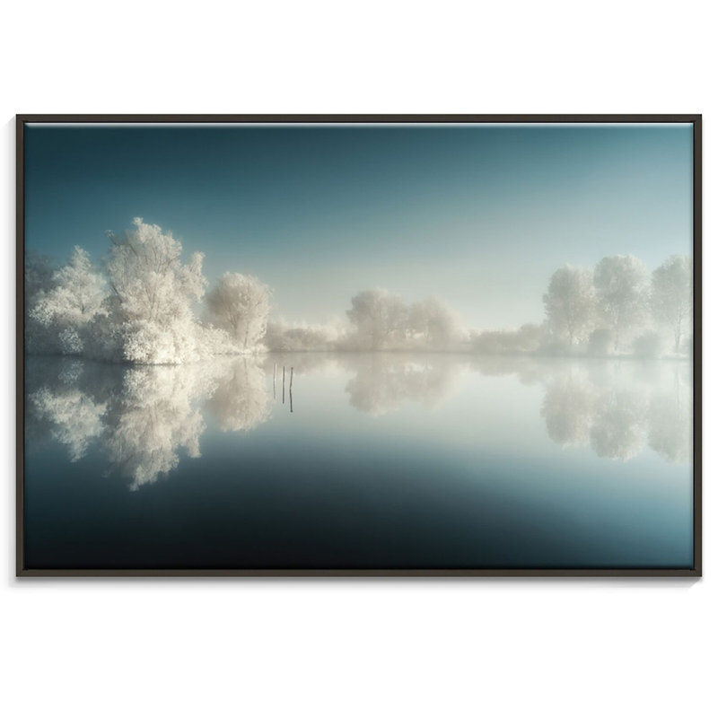 Print on Canvas, 51cm H x 76cm W, Black Floater Frame