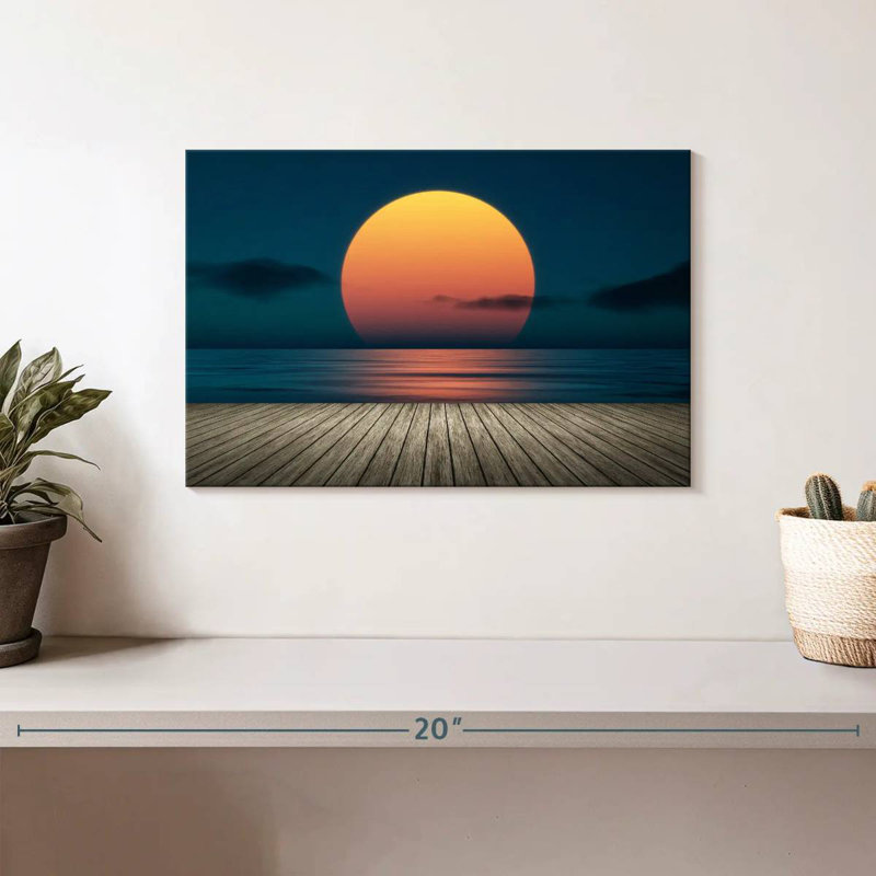 Gillard Sunset View From Dock, 8" H x 12" W