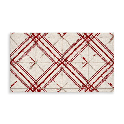 Red Lines Pattern Tablecloth - Indoor/Outdoor Home Decor