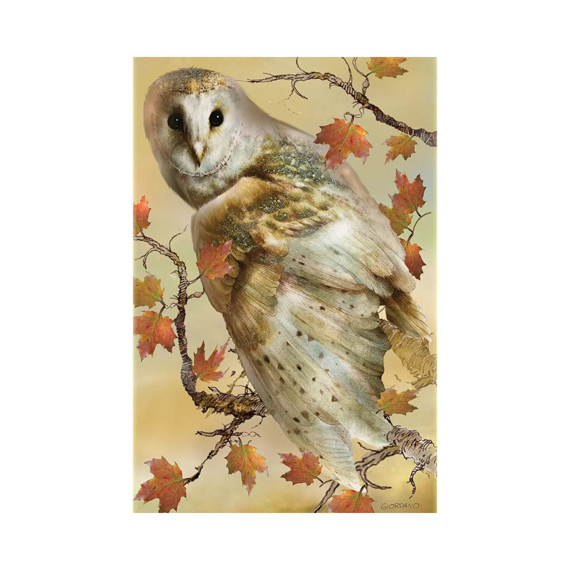 Barn Side Visit by Giordano Studios - Wrapped Canvas Painting, 30.48cm H x 20.32cm W x 1.9cm D