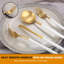 20-Piece Stainless Steel Flatware Set, Cutlery Set For 4, Durable And Dishwasher Safe Kitchen Utensils-225522610