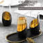 4 Piece 325ml Glass Flute Set