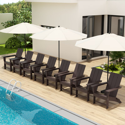 Ensemble de chaises Adirondack pliables Joubert