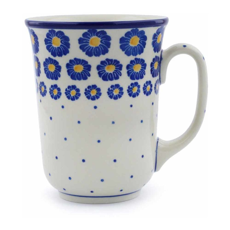 17 oz. Grande tasse en grès - Zinnia bleu