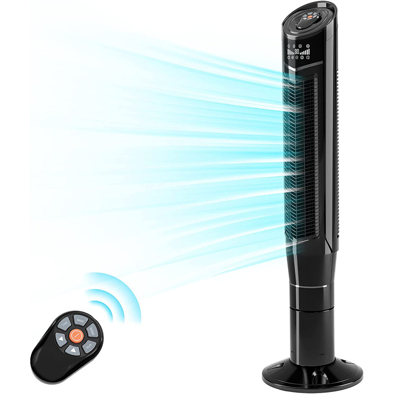 Ventilateur tour oscillant 47 "COWSAR, Noir