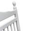 Chaise berçante balcon pour adulte - blanc