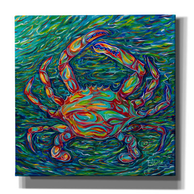 «Crab» par Estelle Grengs, art mural sur toile