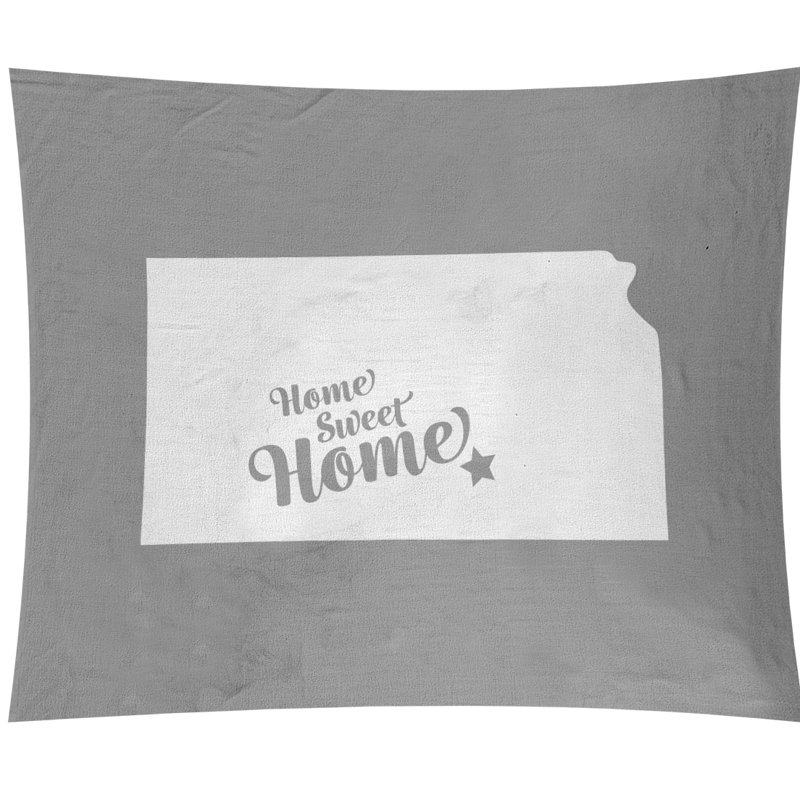 Tapisserie murale wichita doux pour la maison, H 88 po x l 104 po, Gris