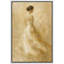 «Soft Neutral Woman Silhouette Elegant Figure Scene», reproduction d'art sur toile encadrée-1963327733-1963327742