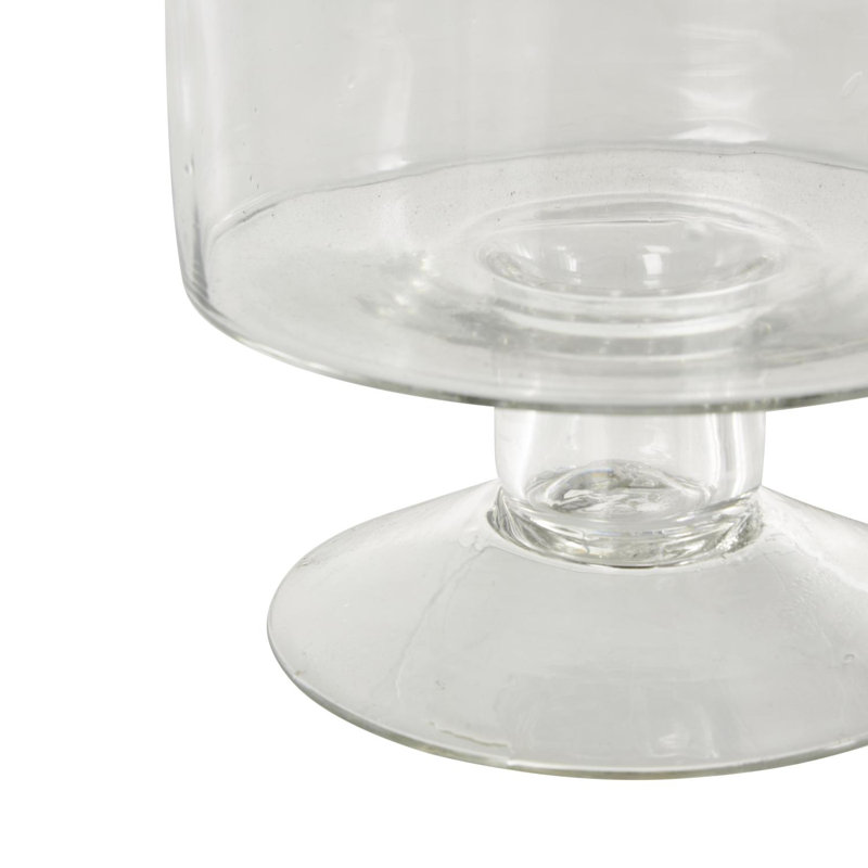 Ouragan de table en verre Perry, H 8,85 po x l 4,9 po x P 4,9 po