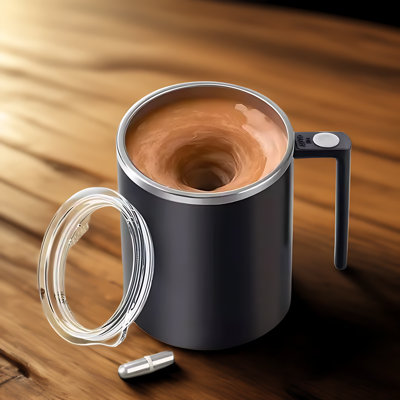 Self Stirring Mug With Automatic Mixing, Rechargeable Electric Stirring Cup For Coffee, Tea, Protein Shakes, And Hot Or Cold Beverages, Leak-Proof Lid