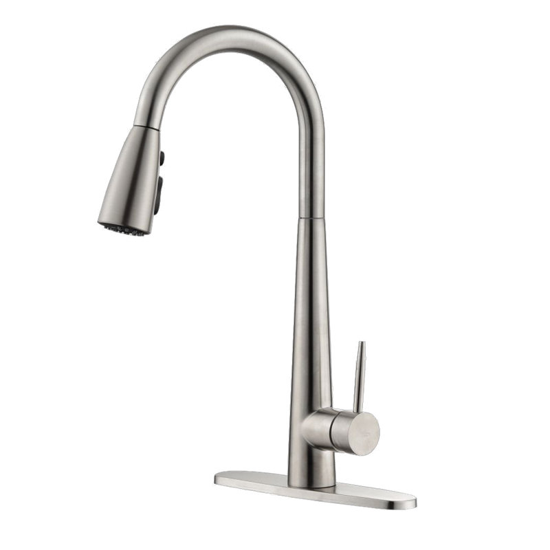 Toolmoo Pull Down Kitchen Faucet, Silver