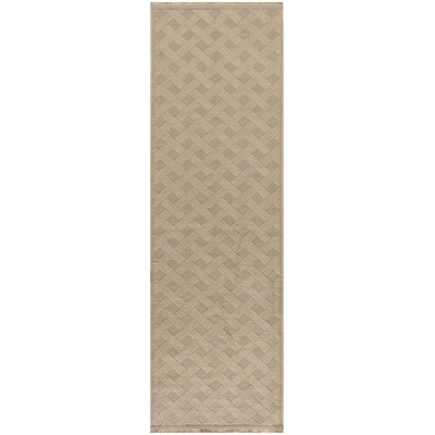 Tapis beige tissé à la machine Marlow