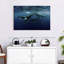 Baleines à bosse sur toile-1078703535