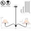 Luminaire suspendu pour îlot de cuisine 2 lumières