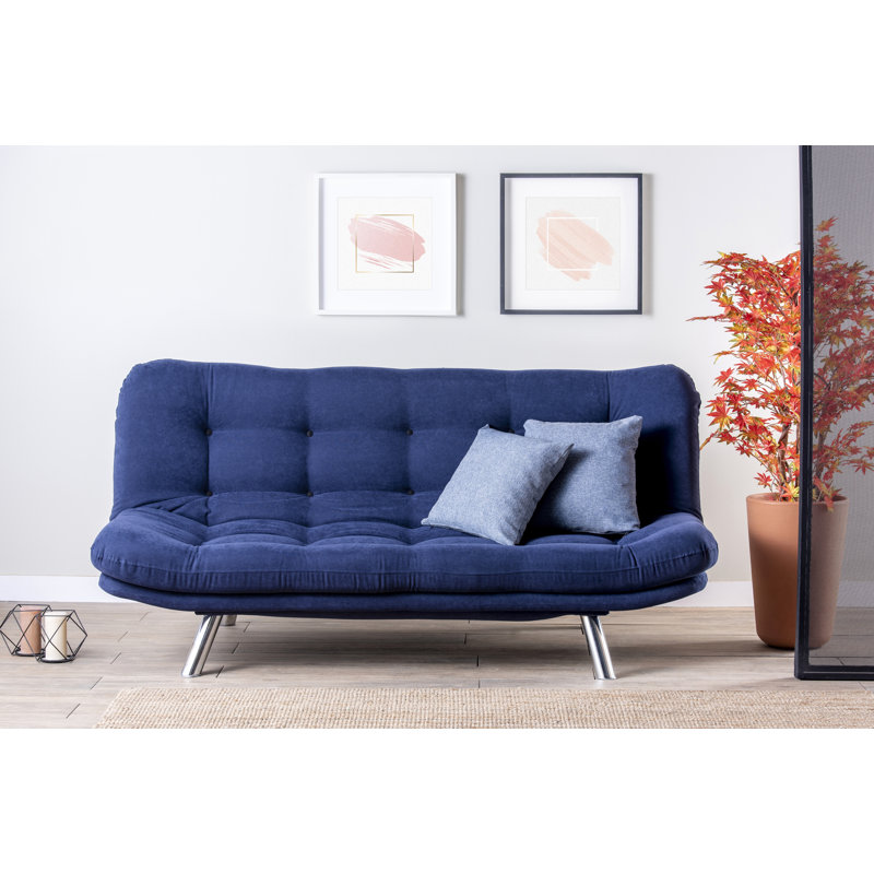 Canapé sans accoudoirs 23 po, Bleu 100% polyester