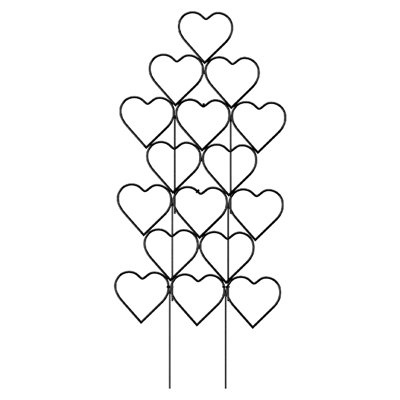 3Pcs Heart-Shaped Stackable Plant Climbing Trellises
