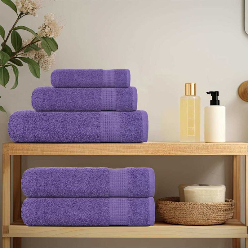 Selisa 100% Cotton Fingertip Towel, Purple