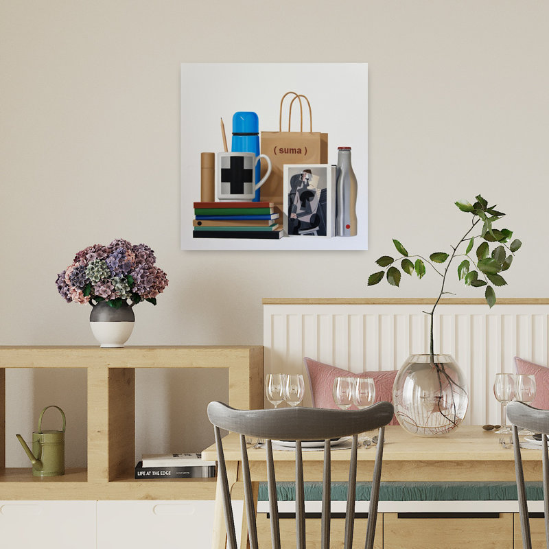 Contemporary Art Contemporary Abstract Wall Art by Ildefonso Martin - Wrapped Canvas Print, 45.72 cm H x 45.72 cm W