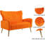 Fauteuil capitonné en velours l 50,79 po Launius-461919980
