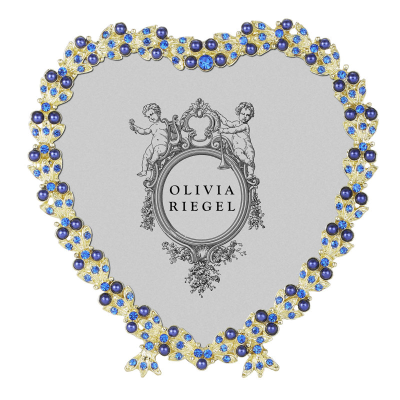 Contessa Metal Picture Frame, Gold/Blue