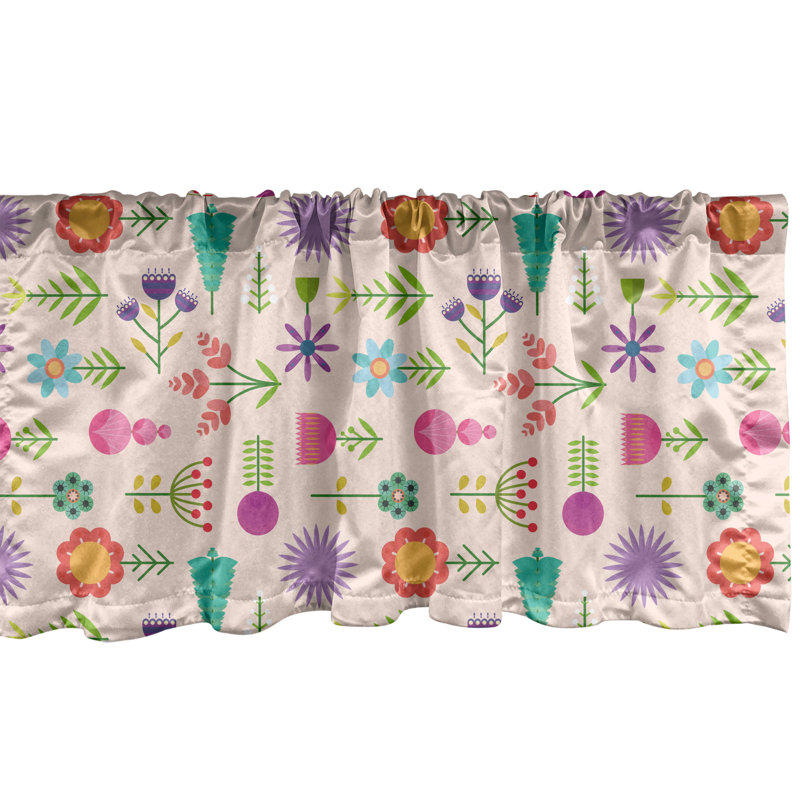 Multicolore cantonnière Ambesonne, L 54 po x L 12 po