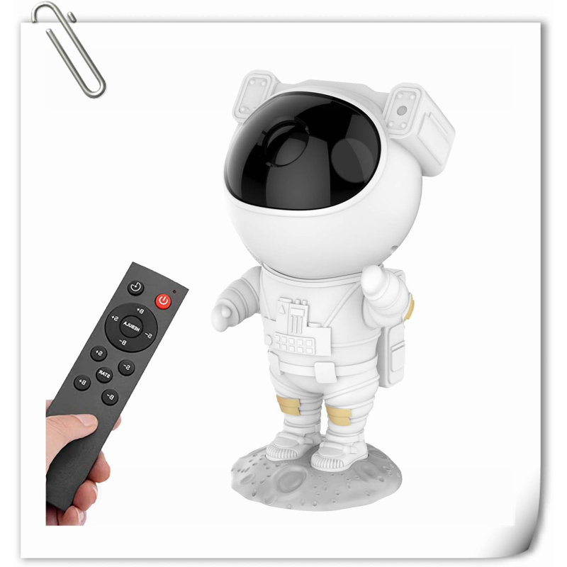 Kids Astronaut Star Projector Galaxy Light With Timer And Infrared Remote Control, 360° Adjustable Starry Night Light Projector For Baby/Adults/Bedroom/Party/Home Decor/Game Room Decor