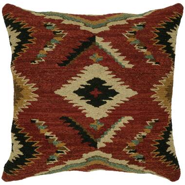 Foundry Select Jomanda Wool Blend Aztec Design Western Throw Pillow