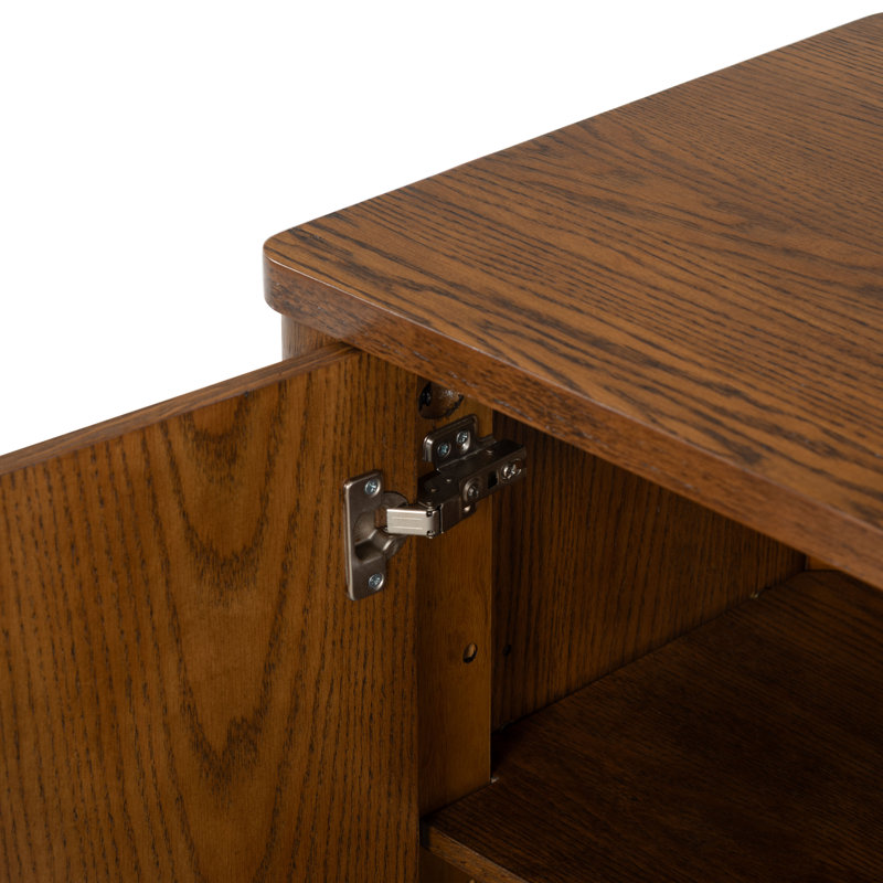 Kaplan Wood 3-Door Sideboard, Medium Oak