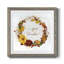 Citrouille dans une couronne d'automne - peinture encadrée-1013763585-1013763586