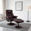 Fauteuil inclinable pivotant en cuir Scratch Cat