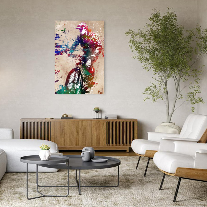 Art urbain dynamique, architecture urbaine dynamique, 48" H x 32" W