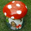 Statue tabouret Mushroom