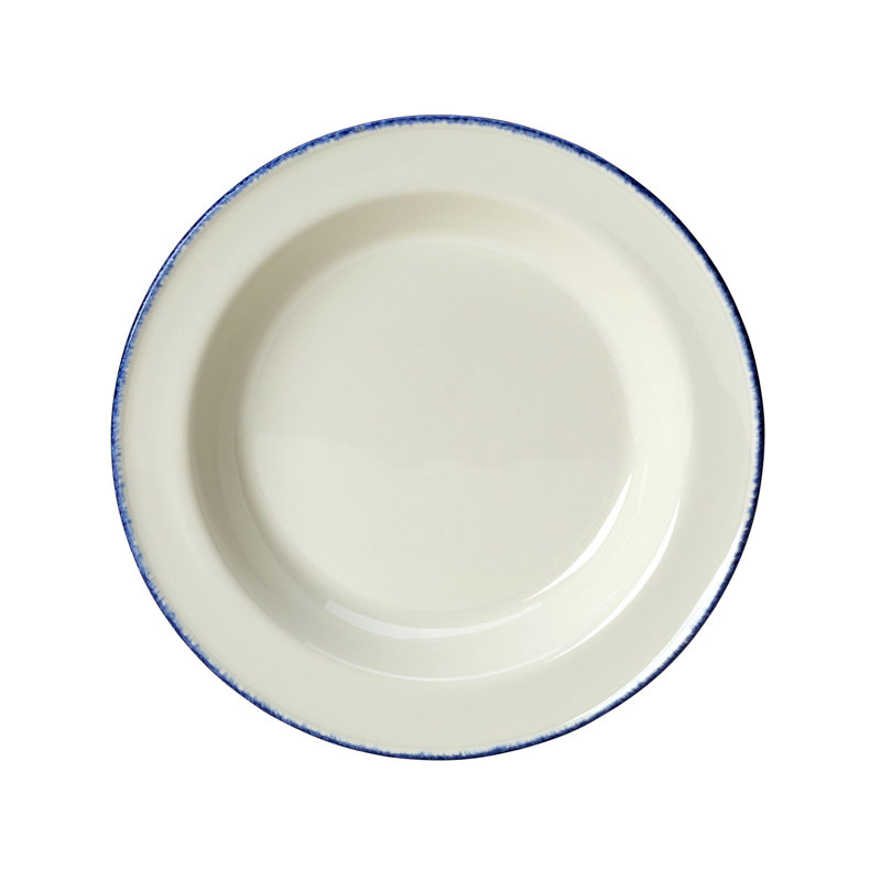 Assiette à soupe Slimline BLUE DAPPLE