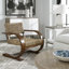 Fauteuil en bois de teck l 30 po Elara-156579326
