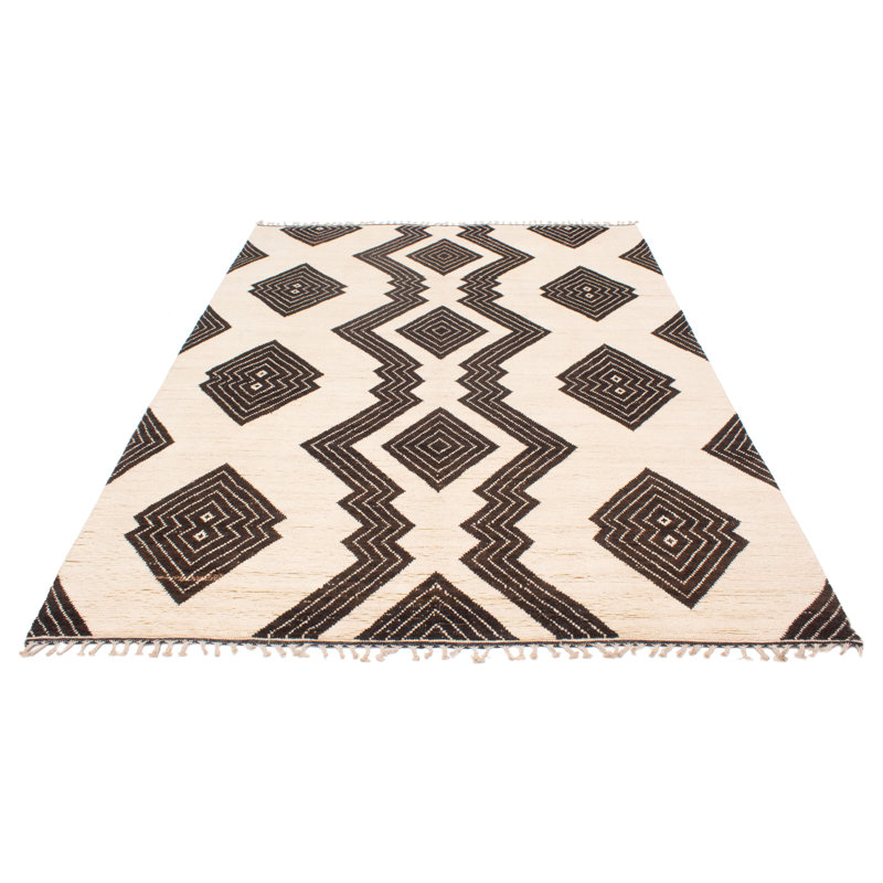 Tapis unique en laine noué à la main 9 pi 1 po x 12 pi 10 po nouvel âge Maldanado